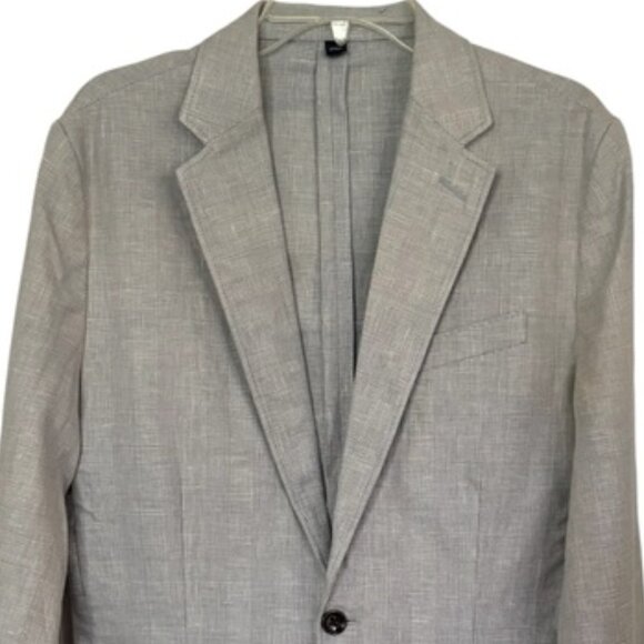 J. Crew Thompson Men's Gray Blazer Linen/Cotton Blend Size 36 - Picture 4 of 16